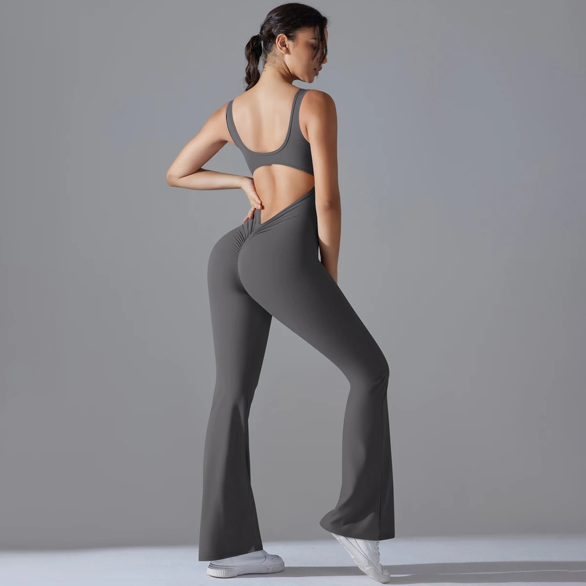 Gym Sexy Back Jumpsuit Sleeveless