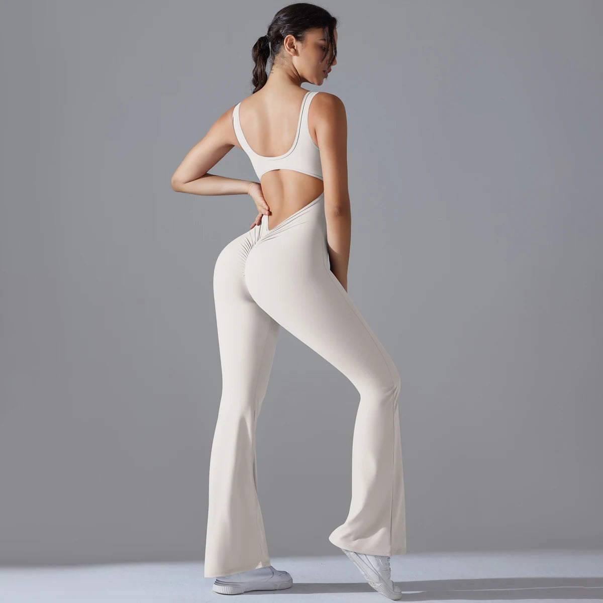 Gym Sexy Back Jumpsuit Sleeveless