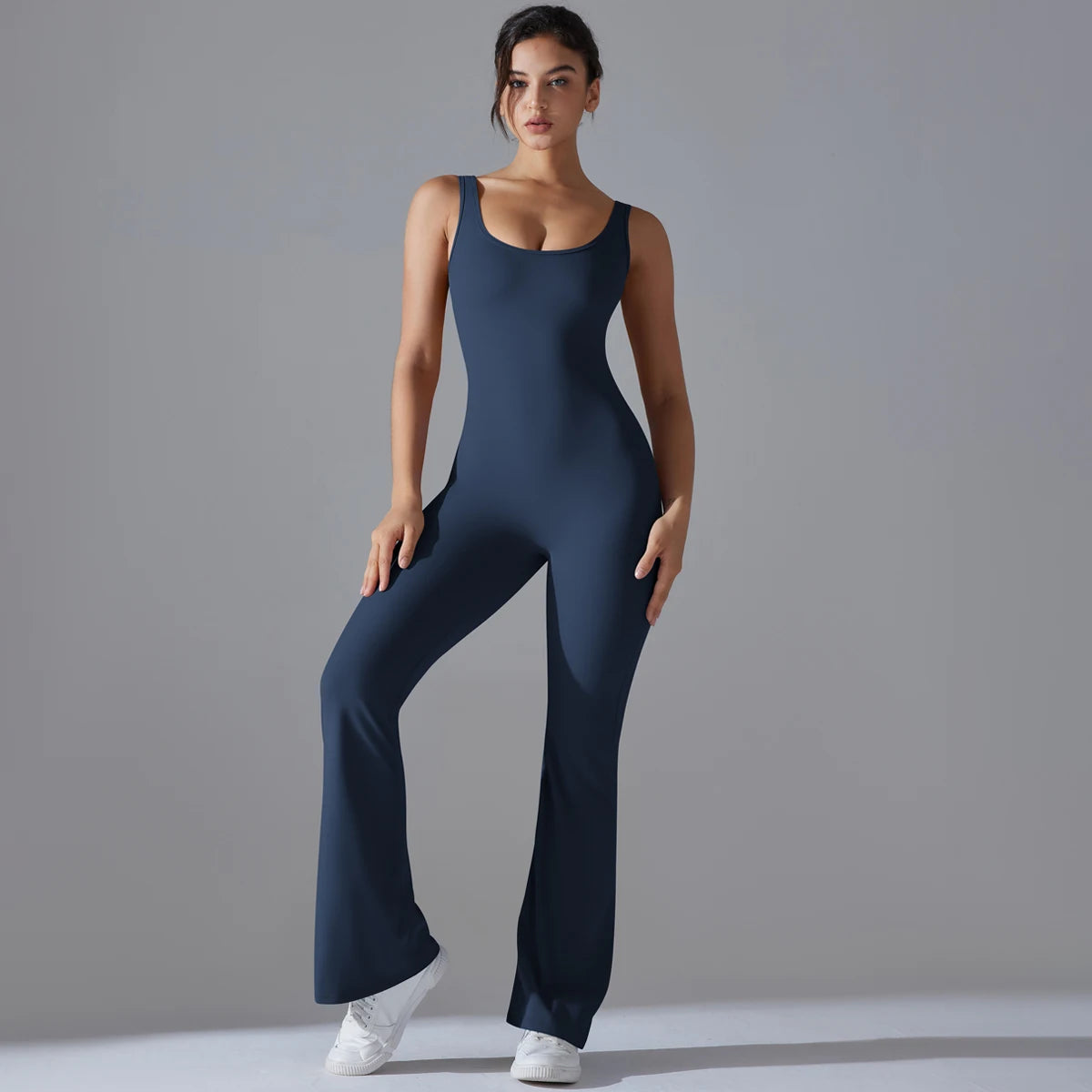 Gym Sexy Back Jumpsuit Sleeveless