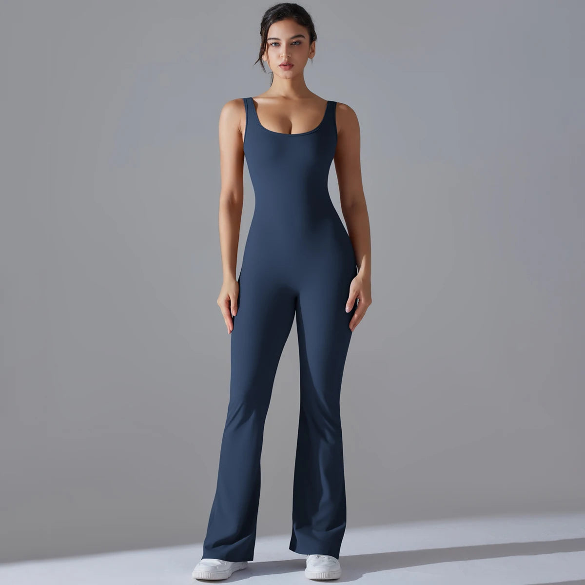 Gym Sexy Back Jumpsuit Sleeveless