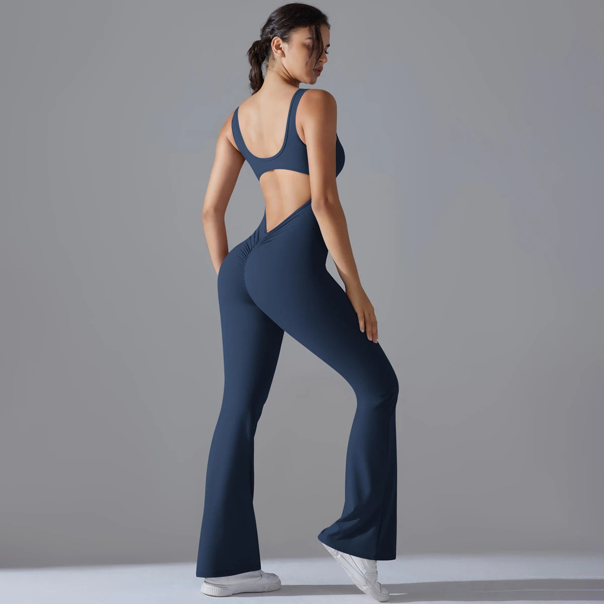Gym Sexy Back Jumpsuit Sleeveless