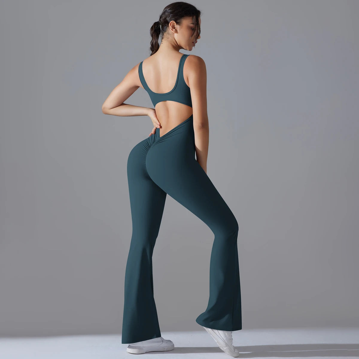 Gym Sexy Back Jumpsuit Sleeveless
